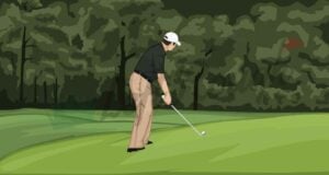 How to hit with Golf Ball above the feet